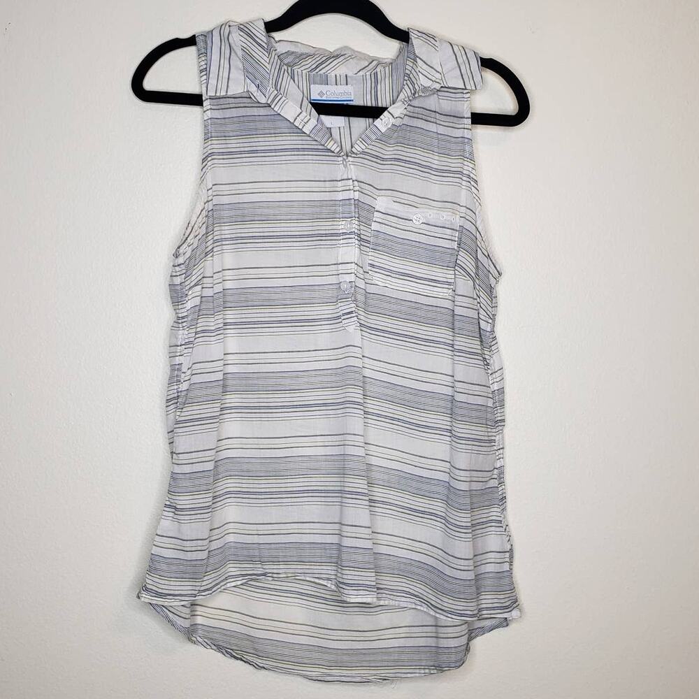 Columbia| Sleeveless Stripe Blouse